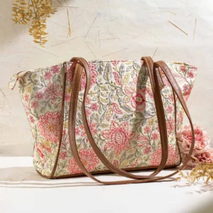 embroidered tote bag