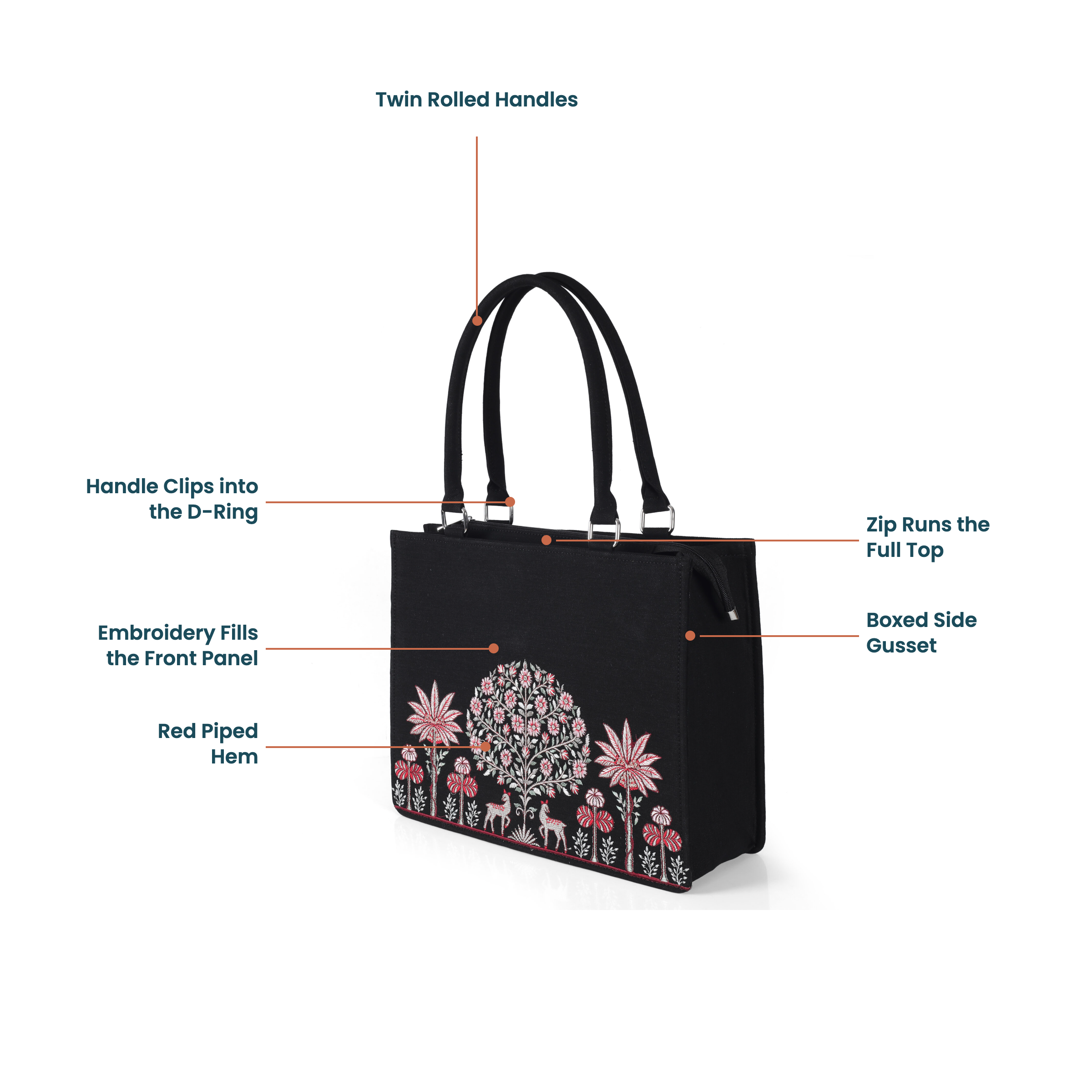 deer tree of life embroidered tote product page images selection (1) deer tree of life embroidered tote product page images selection (1)
