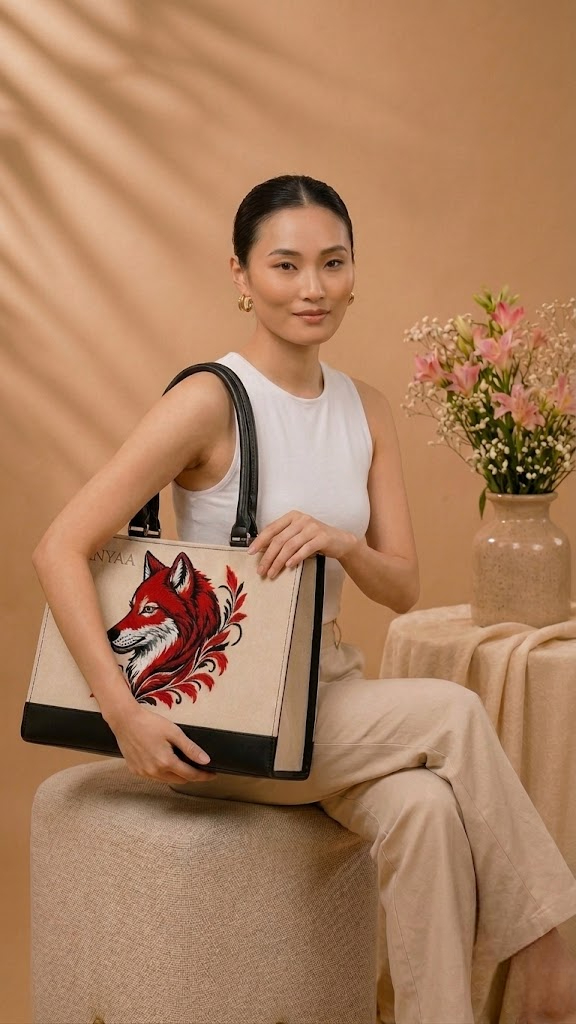 Embroidered Tote Bag